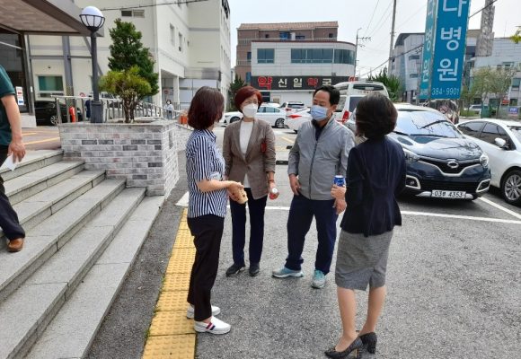 김일권 양산시장 및 강경민 보건소장  병원 방문